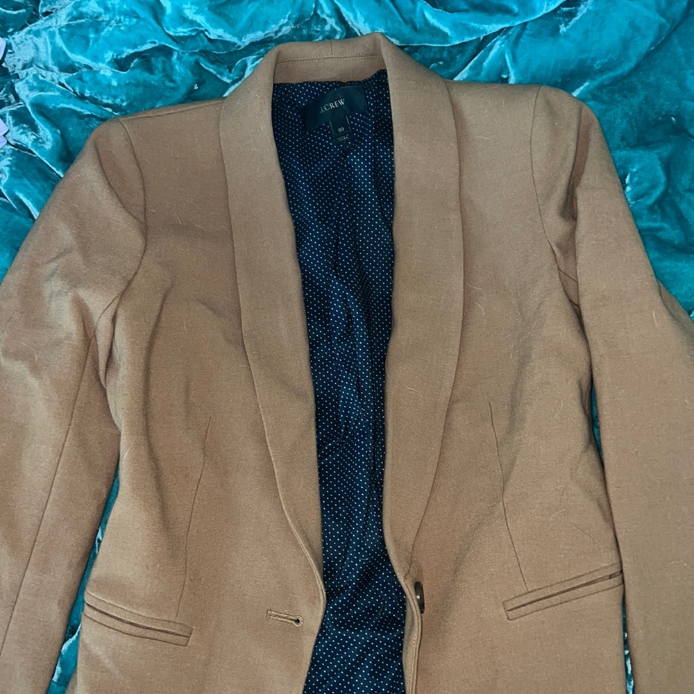 J Crew camel blazer